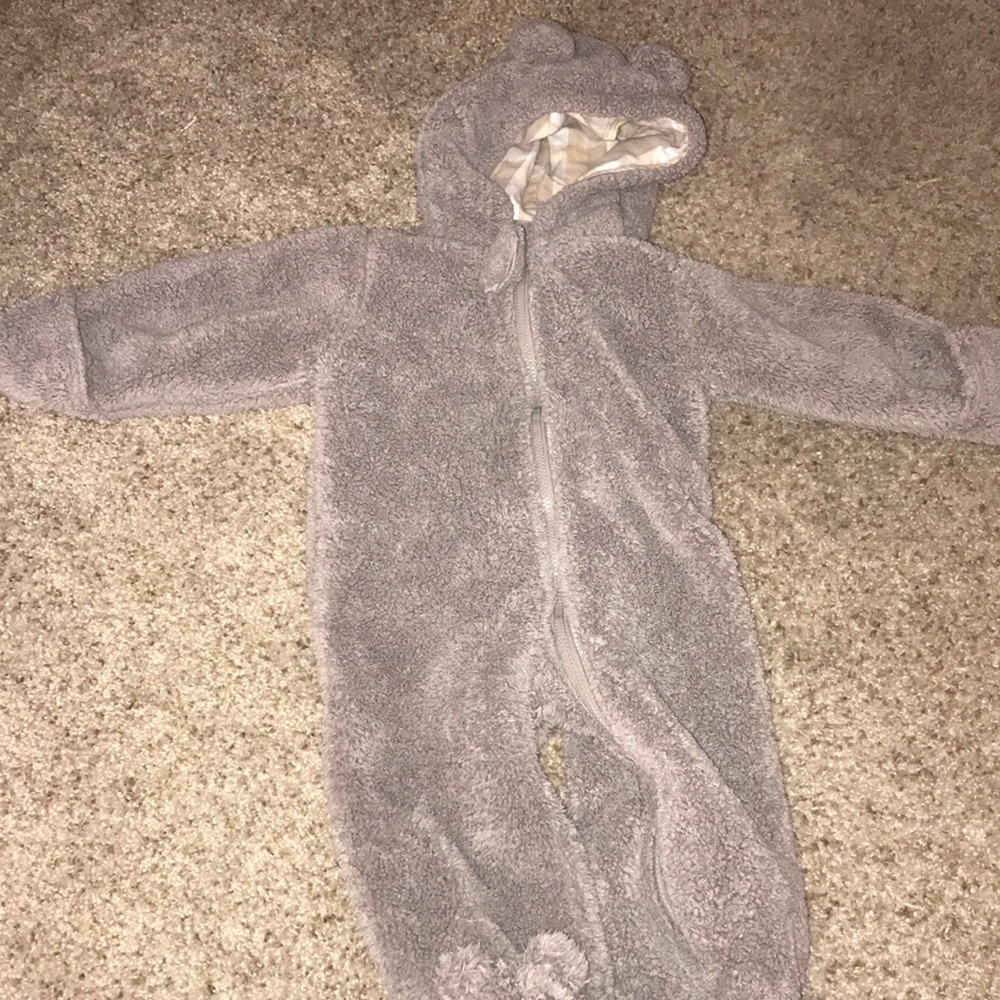 Light cozy jacket spring/fall w/ bear ears hoodie